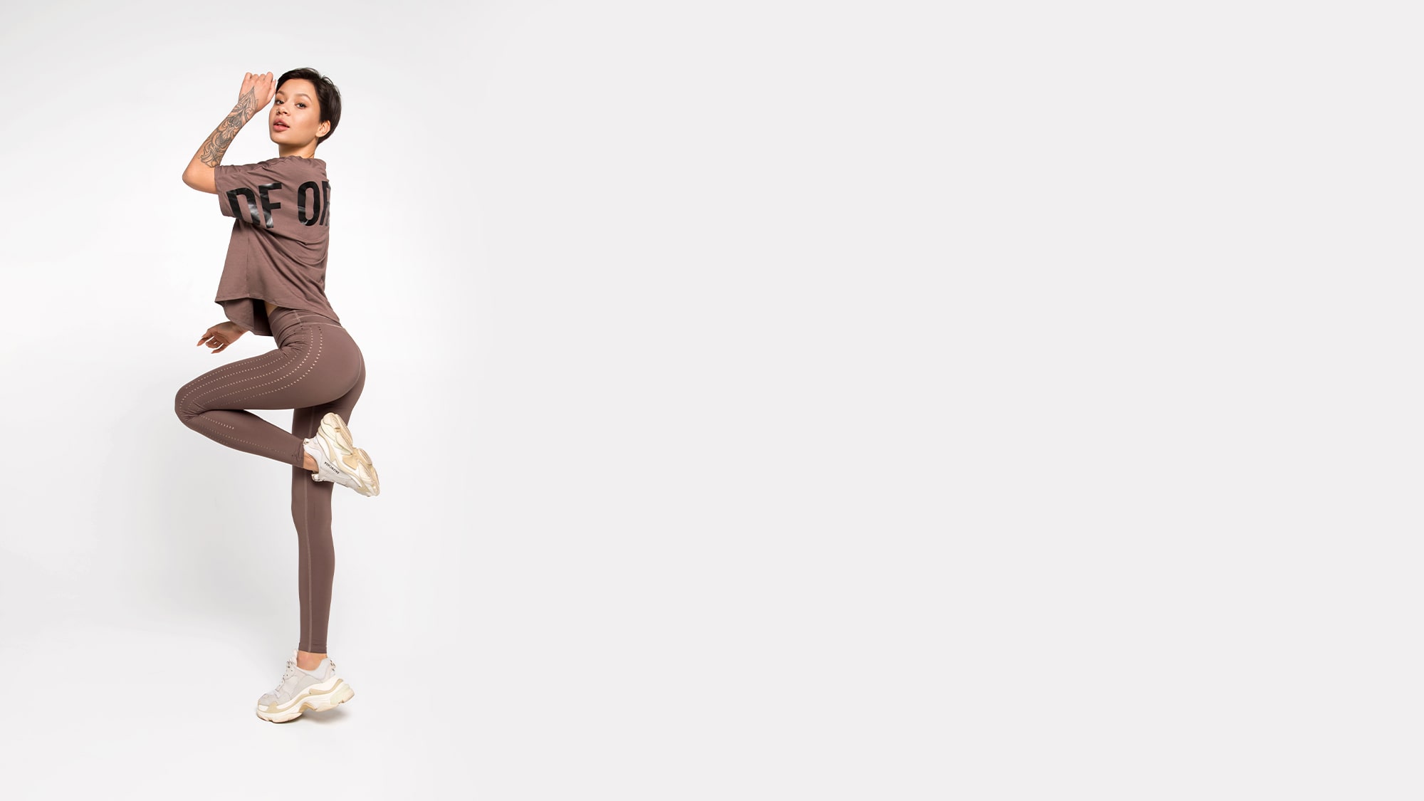 DF Original Oversize Long Nude T-shirt