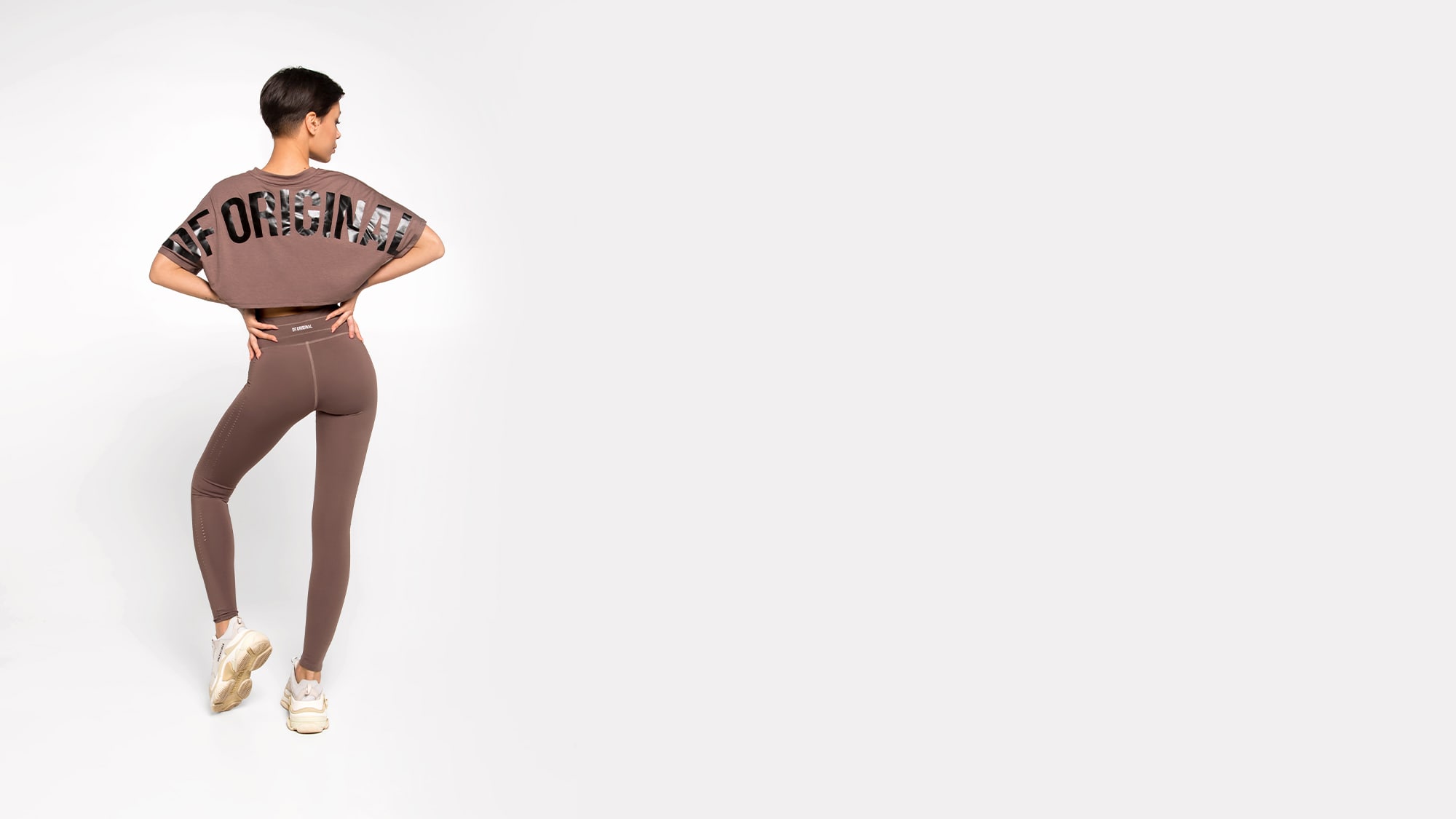 DF Original Oversize Crop Nude T-shirt