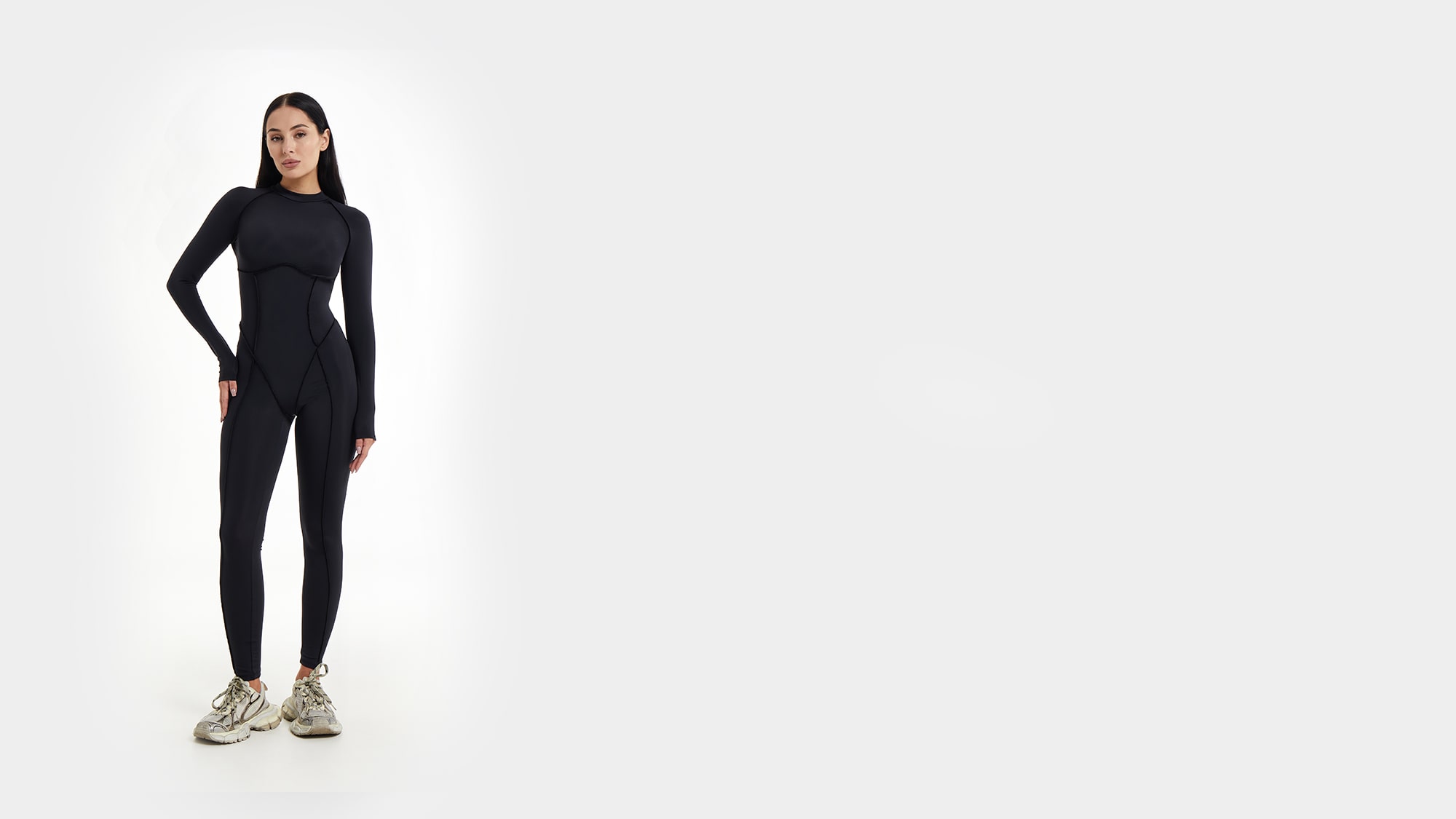 Комбінезон Majestic Black Long Sleeve