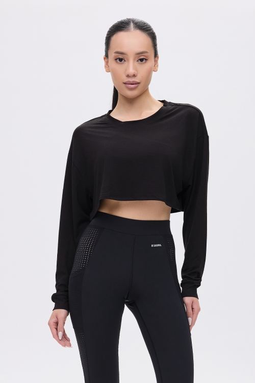 Basic Longsleeve Crop T-shirt