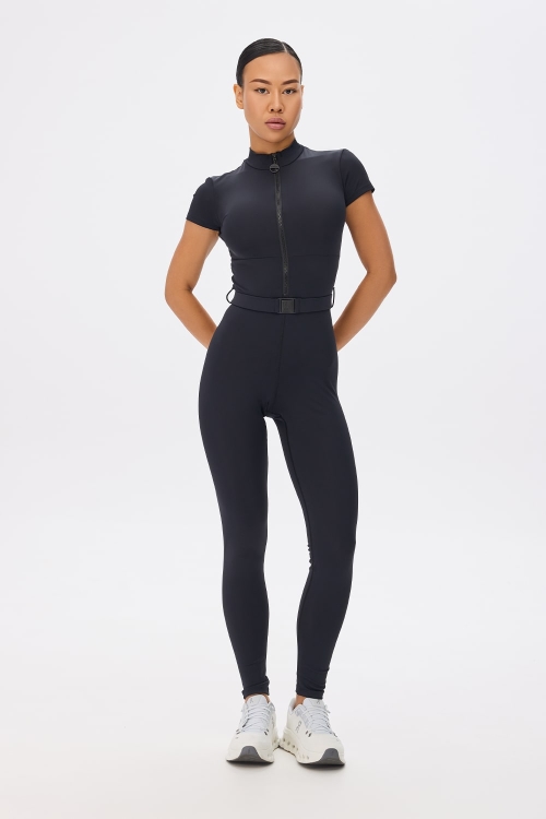 Dominant Black Short Sleeve Jumpsuit