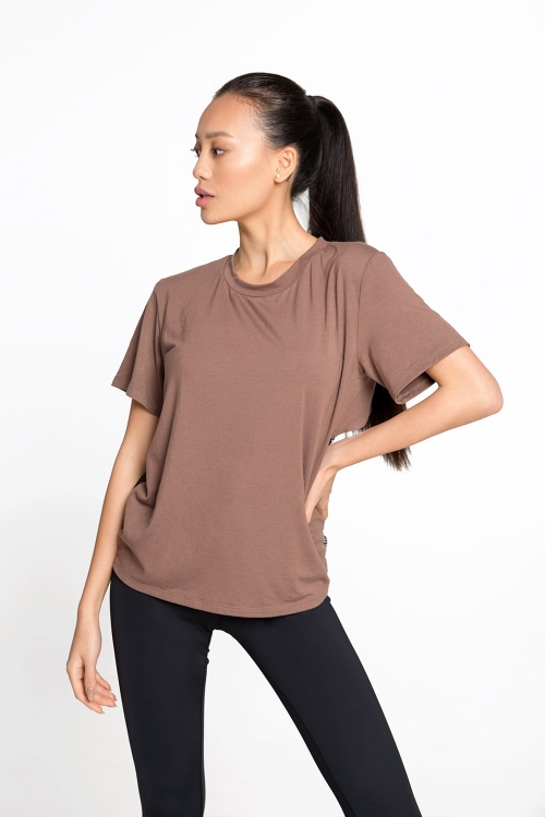 T-shirt Light Nude women's t-shirts designed for fitness beautiful sports t-shirts, df fitness t-shirt