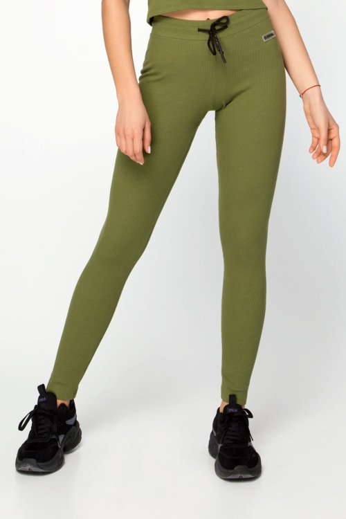 Joggers Lounge Green female pants designed for fitness sports pants female from df