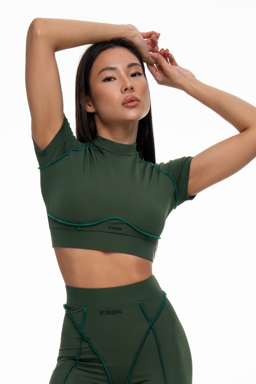 Majestic Moss Sporty T-Shirt Top