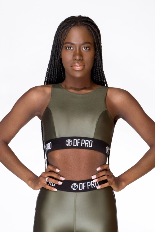 New Perform Pro Green Top Bra