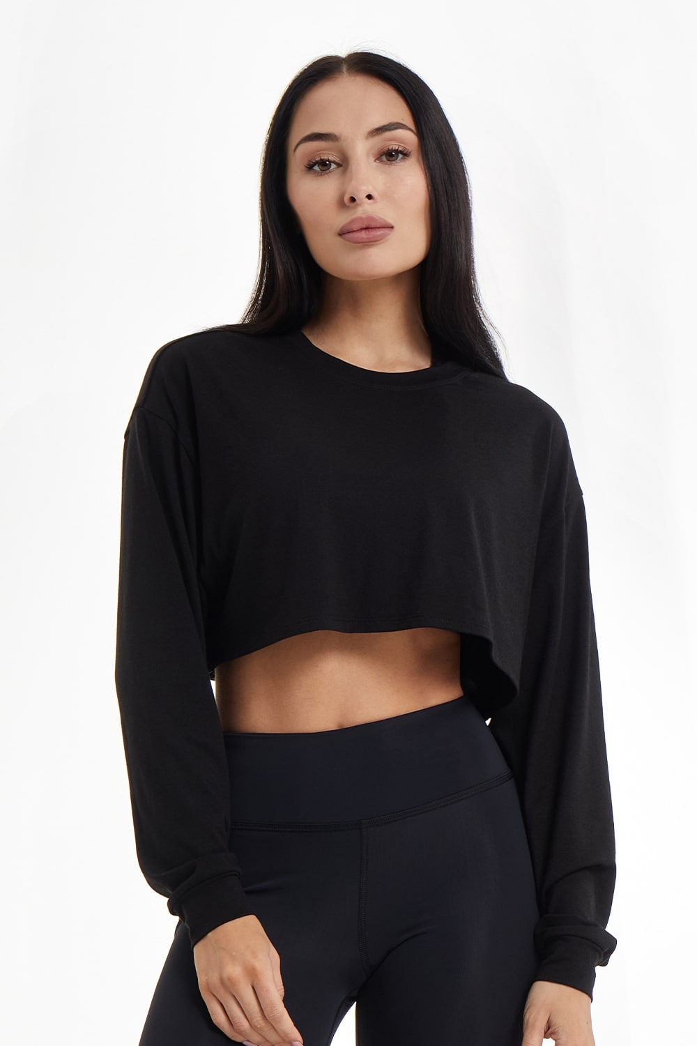 Футболка Логслив Crop Basic