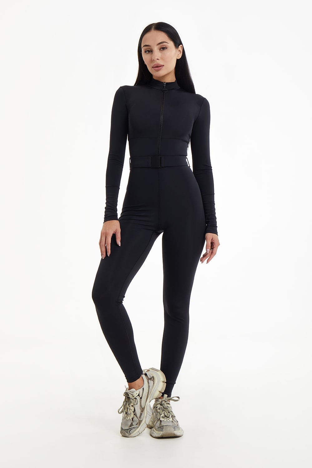 Coin Black JUMPSUIT long sleeve 